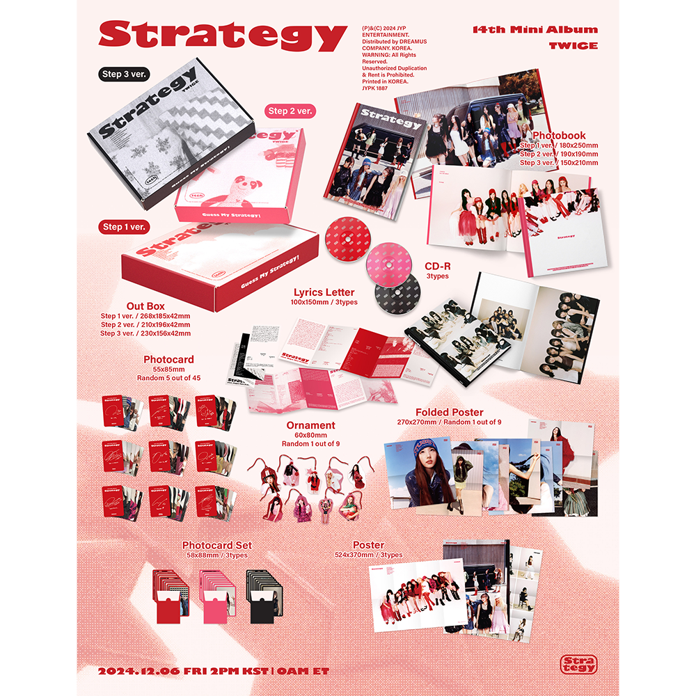 【直筆サイン入り】 TWICE strategy step2 ver アルバム STRATEGY (Step 2 ver.) - Twice Official Store